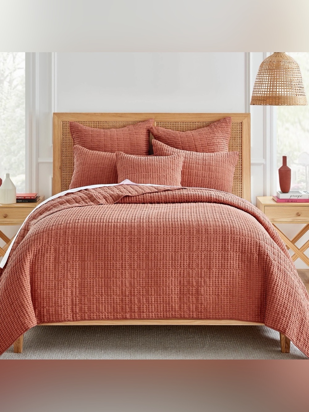 *New* LEVTEX Mills Waffle Quilt Set, Full/Queen